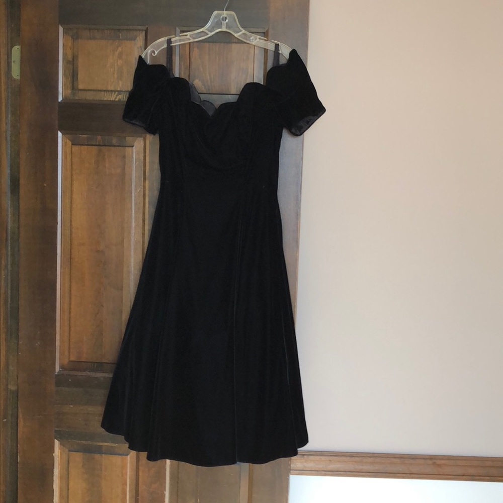 Vintage Black Velvet dress